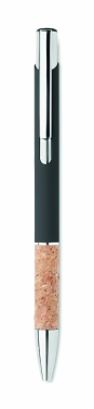 Logotrade promotional gift image of: Ballpoint pen made of aluminum with a cork grip