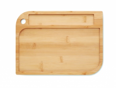 Logo trade promotional giveaways picture of: Meal plate in bamboo