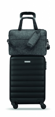Logo trade business gift photo of: 15 inch RPET felt laptop bag