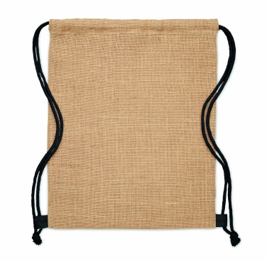 Logo trade advertising product photo of: Jute drawstring bag