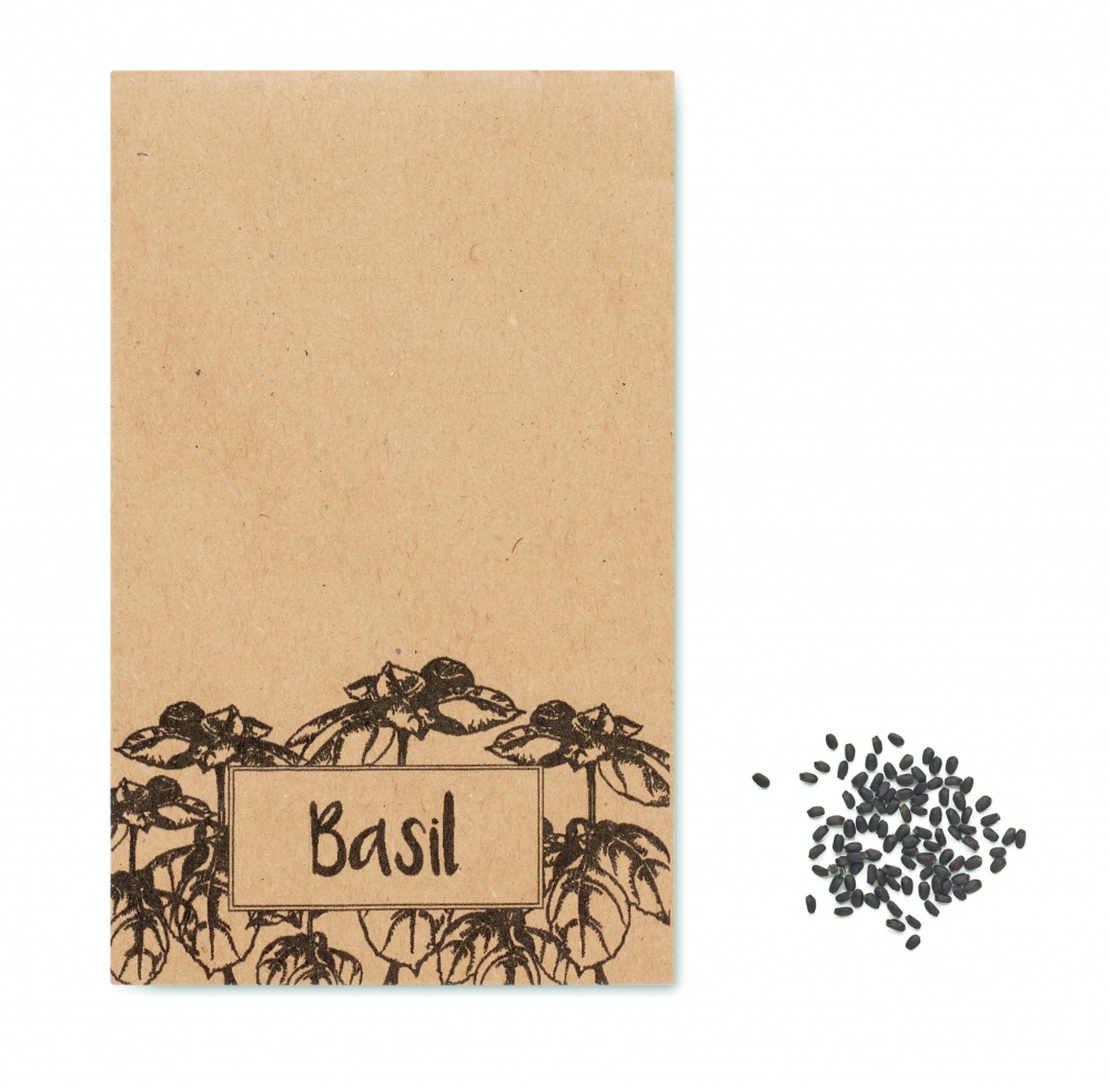 Logotrade business gifts photo of: Basil seeds in craft envelope