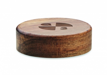 Logotrade promotional product image of: Wireless charger in acacia 15W