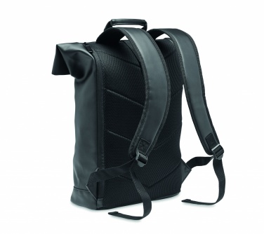 Logo trade promotional merchandise photo of: Laptop PU Rolltop backpack