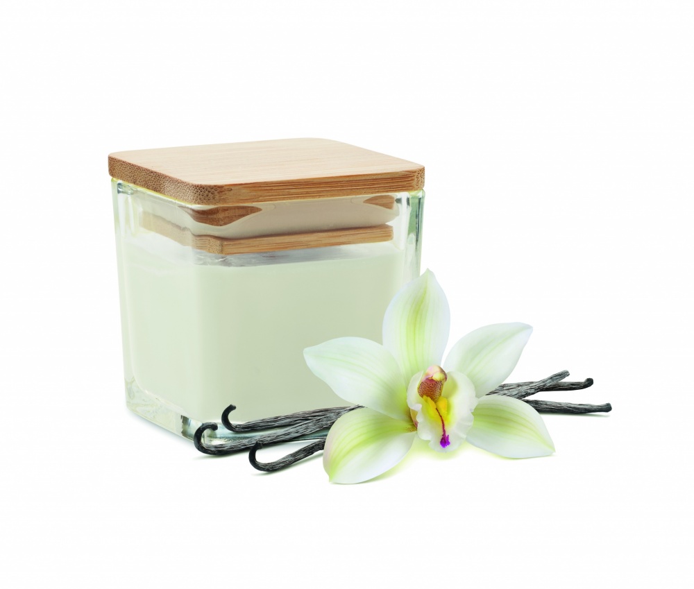 Logotrade corporate gift image of: Squared fragranced candle 50gr