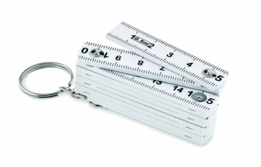 Logo trade promotional giveaways picture of: Carpenters ruler key ring 50cm Kotka