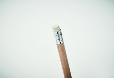 Logo trade promotional products picture of: Natural pencil with eraser