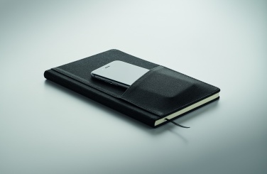 Logo trade promotional giveaway photo of: A5 notebook PU front pocket