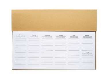 Logotrade promotional giveaways photo of: Weekly desktop planner