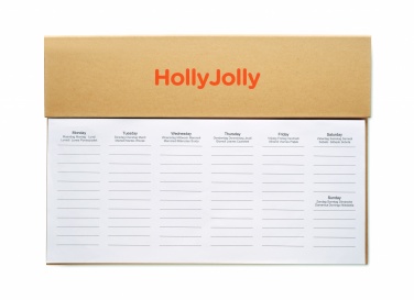 Logotrade promotional merchandise picture of: Weekly desktop planner