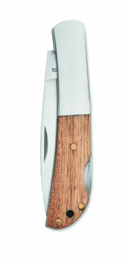 Logotrade business gift image of: Foldable knife in acacia wood