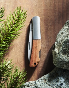 Logotrade promotional giveaway image of: Foldable knife in acacia wood