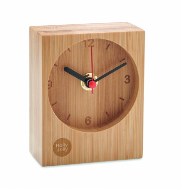 Logotrade promotional merchandise picture of: Bamboo table clock