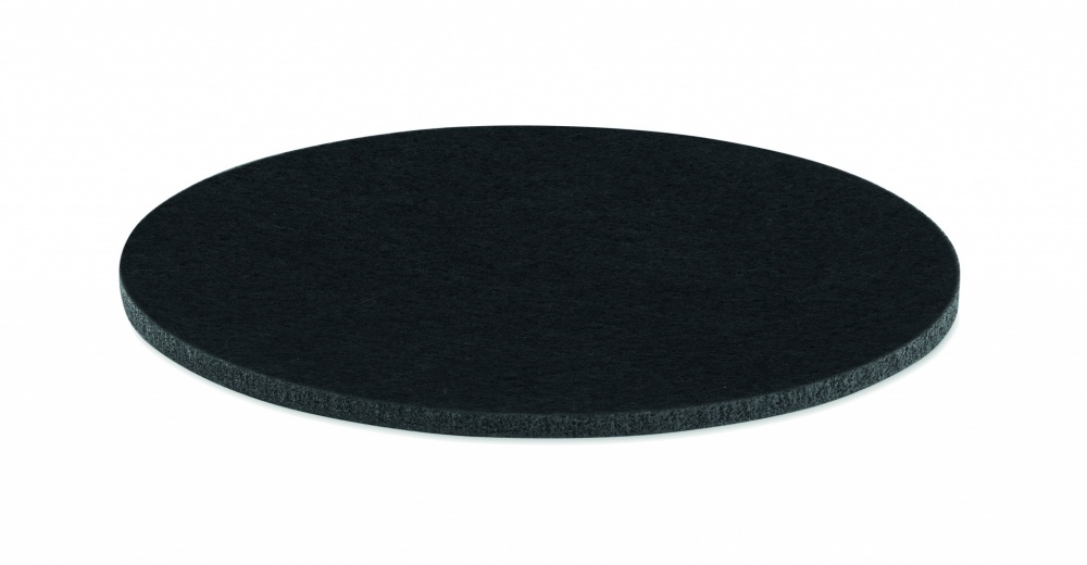 Logo trade promotional giveaways picture of: Round coaster in RPET felt