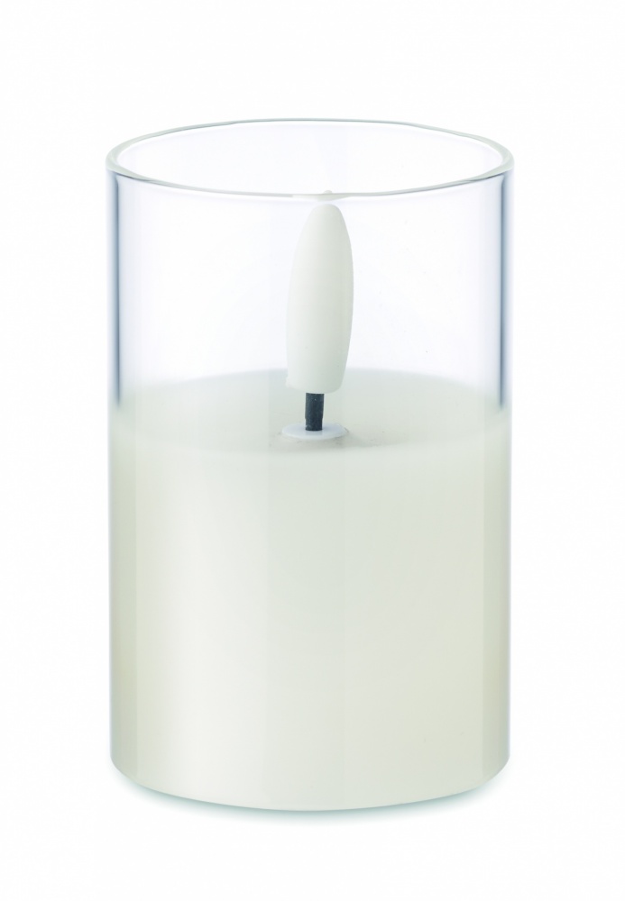 Logotrade corporate gift image of: LED wax candle in glass holder