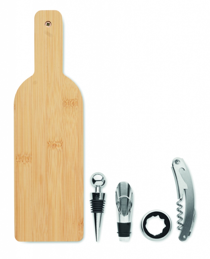 Logo trade promotional item photo of: Bottle shaped wine set