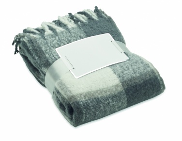 Logo trade promotional merchandise picture of: Chequered mohair blanket
