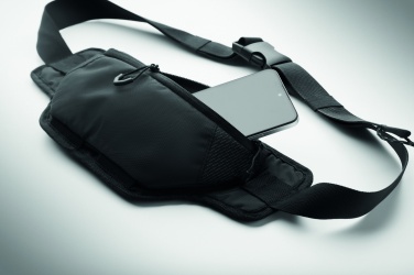 Logo trade promotional items image of: Hiking waist bag in 420D nylon