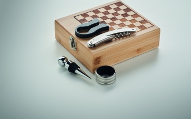 Logo trade promotional giveaways image of: Chess board wine set