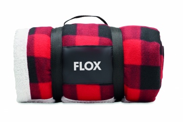 Logo trade advertising product photo of: RPET sherpa fleece blanket