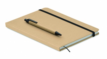 Logo trade promotional items picture of: Caratil A5 notebook in recycled carton