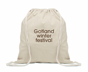 Logo trade corporate gifts picture of: Recycled cotton drawstring bag