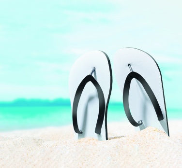 Logo trade promotional merchandise image of: Sublimation beach slippers