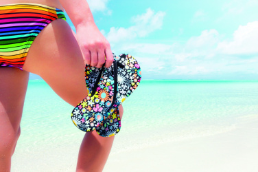 Logo trade corporate gifts image of: Sublimation beach slippers