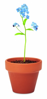 Logo trade promotional giveaways picture of: Terracotta pot 'forget me not'