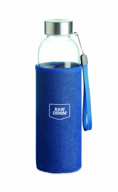 Logo trade advertising products picture of: Glass bottle in pouch 500 ml