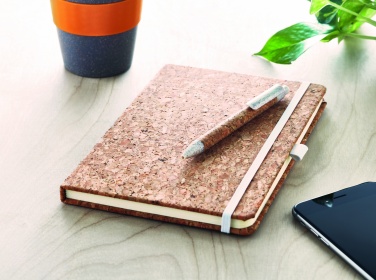 Logotrade promotional product image of: A5 cork notebook with pen