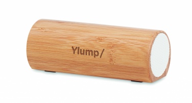 Logo trade promotional gift photo of: Wireless bamboo speaker 2x5W