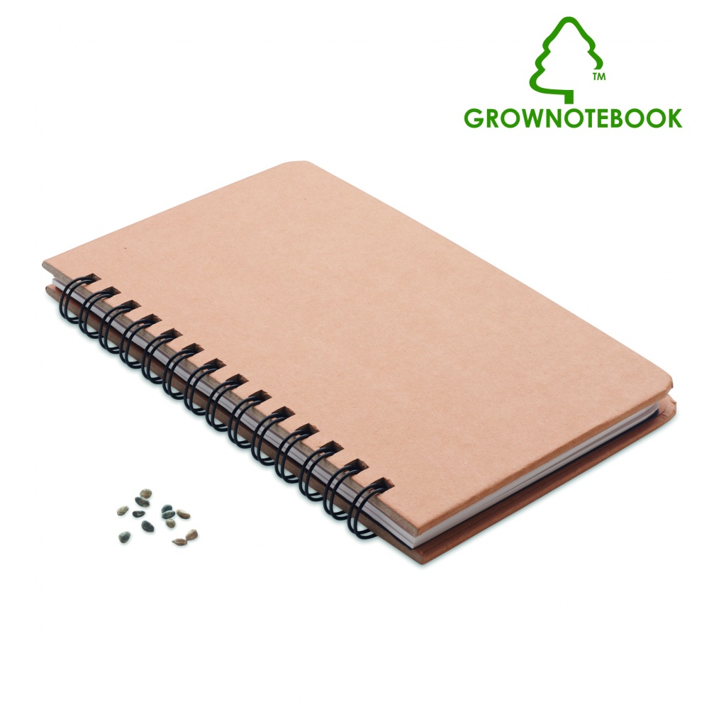 Logotrade promotional giveaways photo of: A5 Pine tree GROWNOTEBOOK™