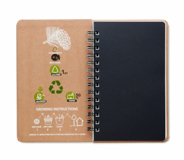 Logo trade advertising product photo of: A5 Pine tree GROWNOTEBOOK™