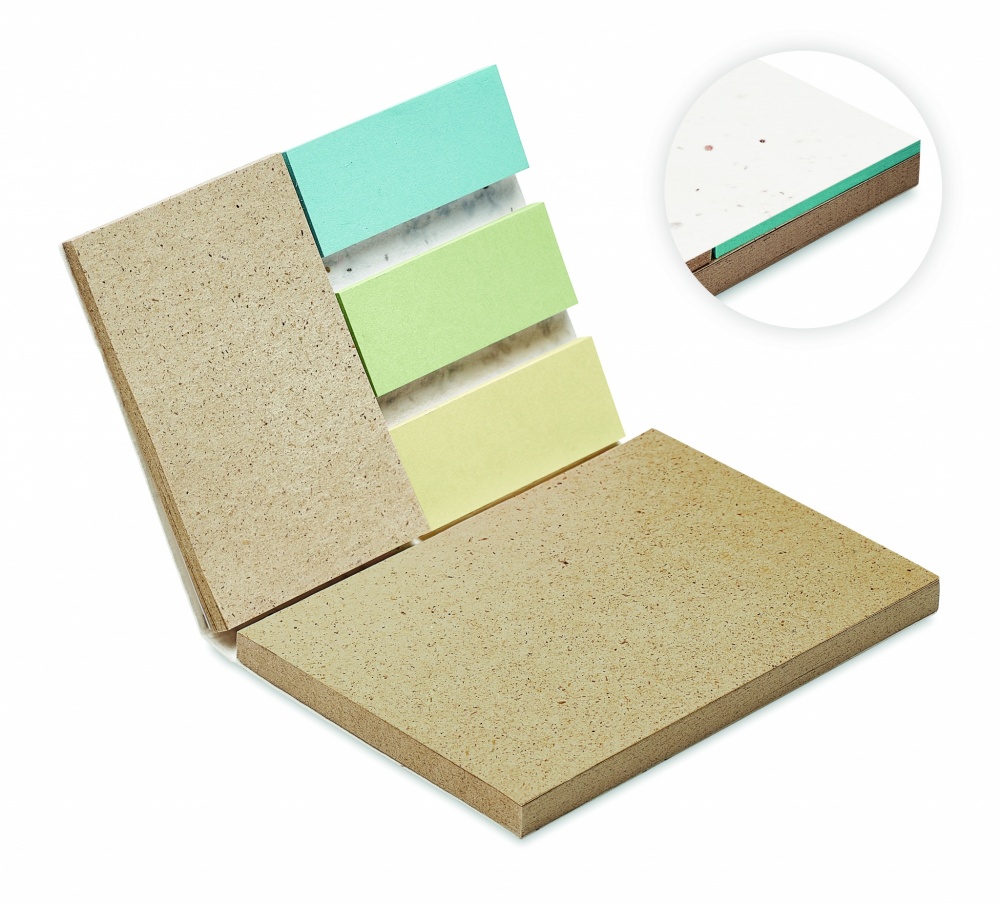Logotrade promotional merchandise picture of: Grass/seed paper memo pad