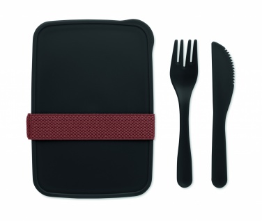 Logo trade promotional product photo of: Lunch box with cutlery