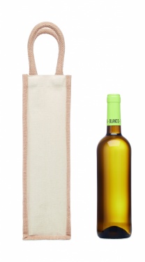 Logo trade business gift photo of: Jute wine bag for one bottle