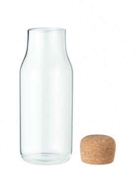 Logo trade advertising products picture of: Glass bottle cork lid 600 ml