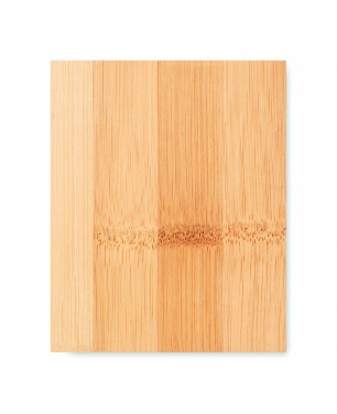 Logo trade promotional gift photo of: Bamboo pen holder and LCD clock