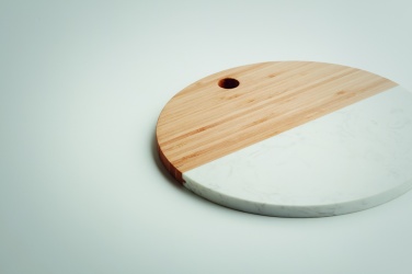 Logo trade promotional gifts image of: Marble/ bamboo serving board