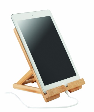 Logo trade promotional product photo of: Bamboo tablet stand TUANUI