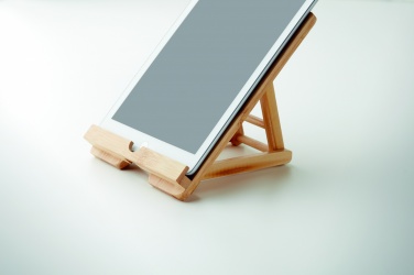 Logo trade promotional gift photo of: Bamboo tablet stand TUANUI