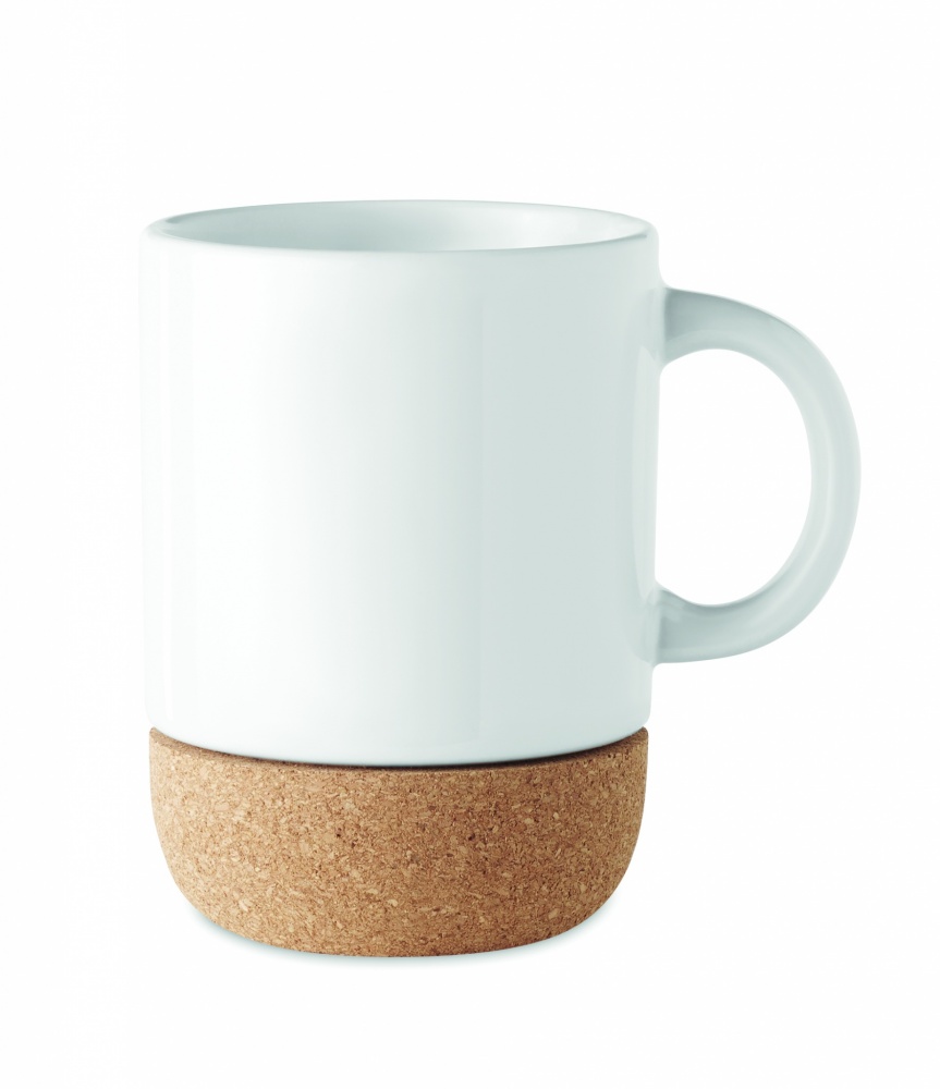 Logo trade corporate gifts image of: Sublimation mug with cork base