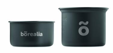 Logo trade promotional merchandise photo of: 2 camping pots with cutlery