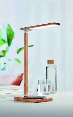 Logo trade business gift photo of: Desktop light and charger 10W