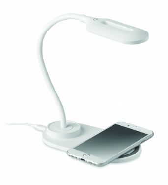 Logo trade promotional items image of: Desktop light and charger 10W