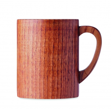 Logo trade promotional gift photo of: Oak wooden mug 280 ml