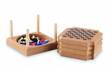 Logo trade corporate gift photo of: 4-piece coaster game set