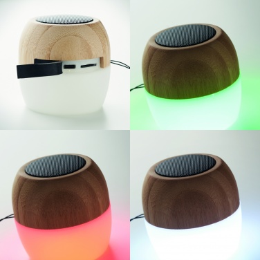 Logo trade corporate gifts image of: 5.0 wireless bamboo speaker