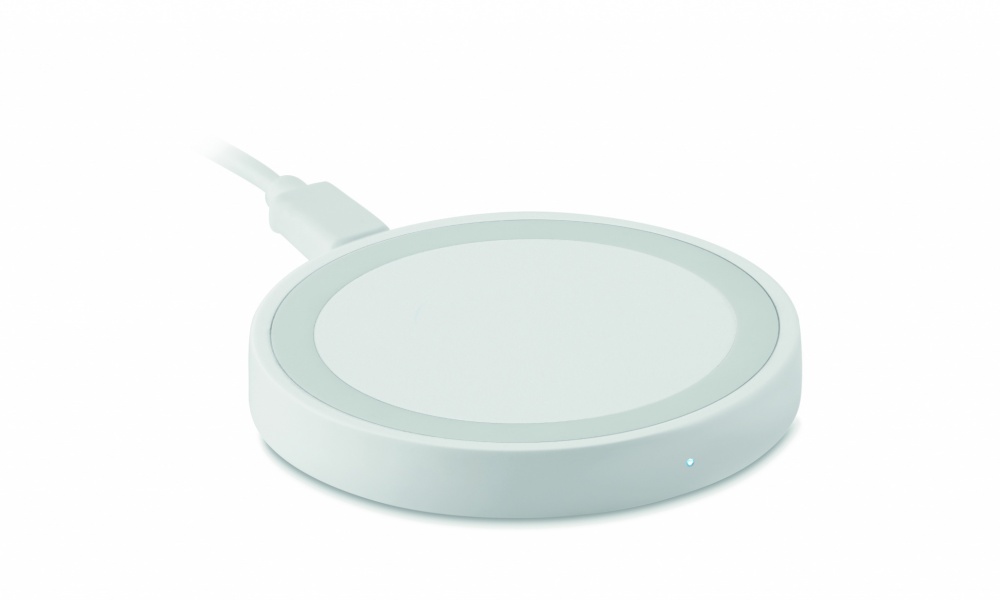 Logo trade promotional giveaway photo of: Small wireless charger 15W
