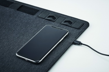 Logotrade corporate gifts photo of: RPET mouse mat charger 15W